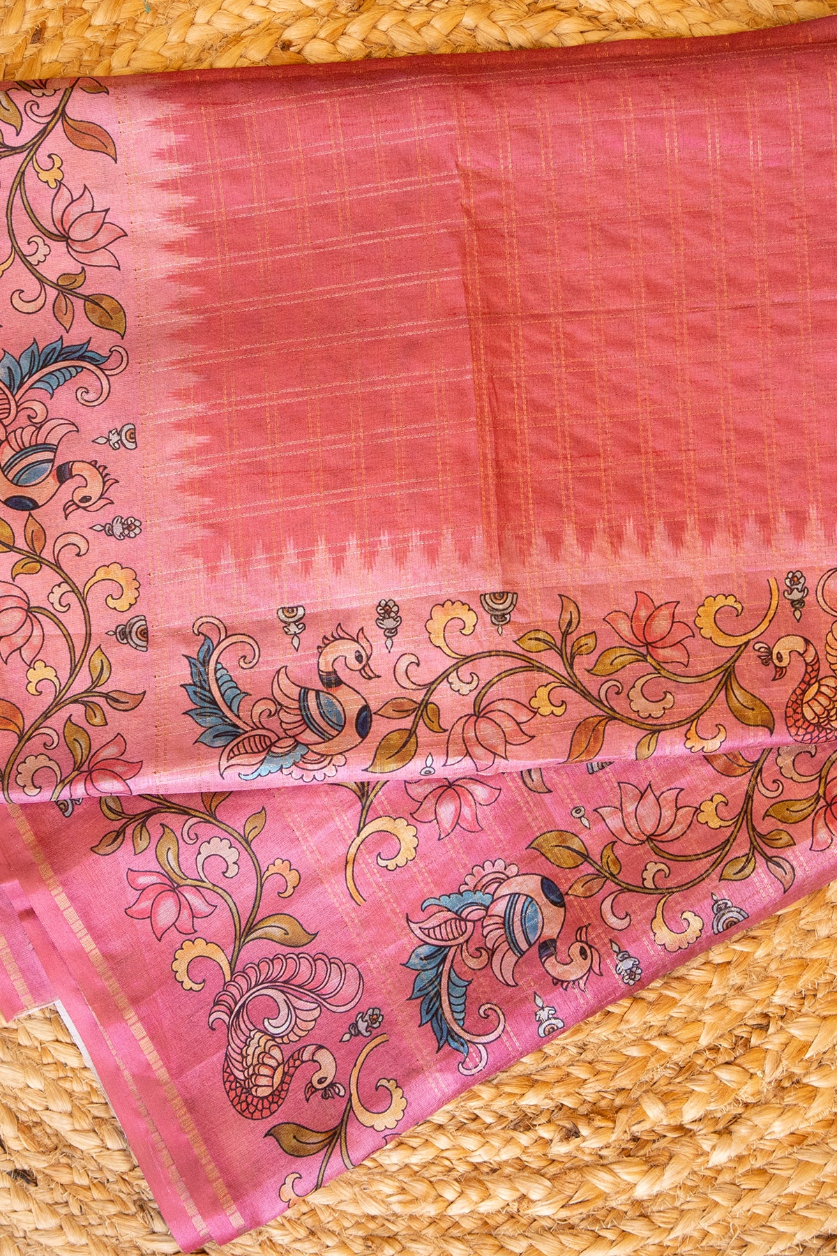 Gulnaar Matka Tussar Saree