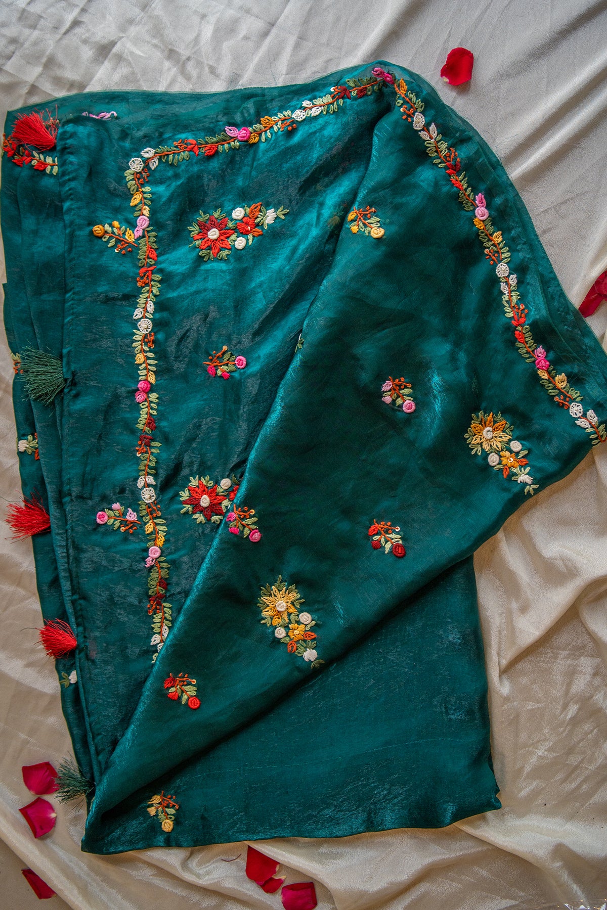 Emerald Vanya Space Silk Saree