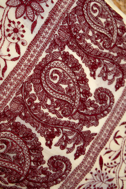 Noor Paisley Mul Cotton Saree