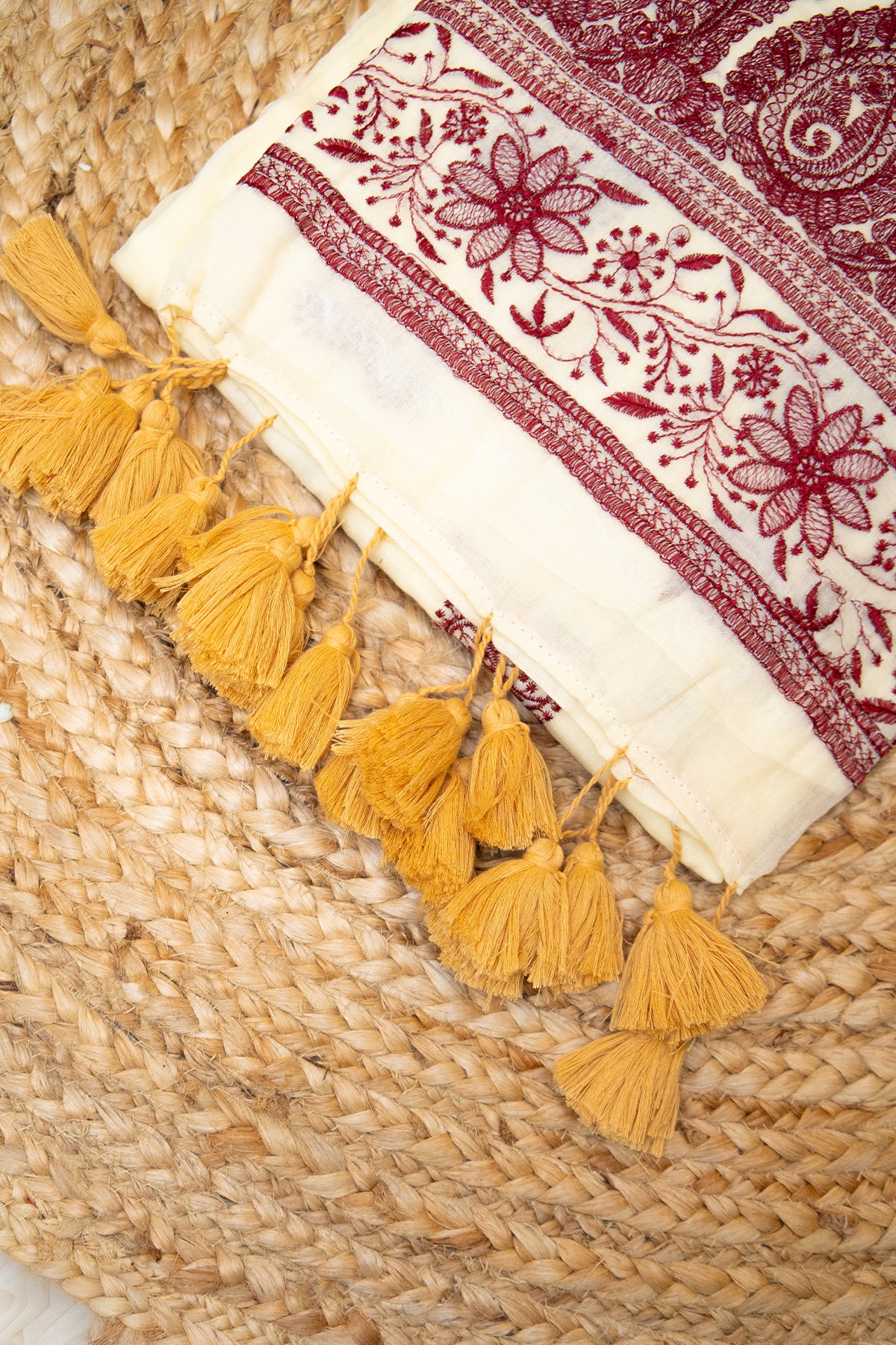 Noor Paisley Mul Cotton Saree