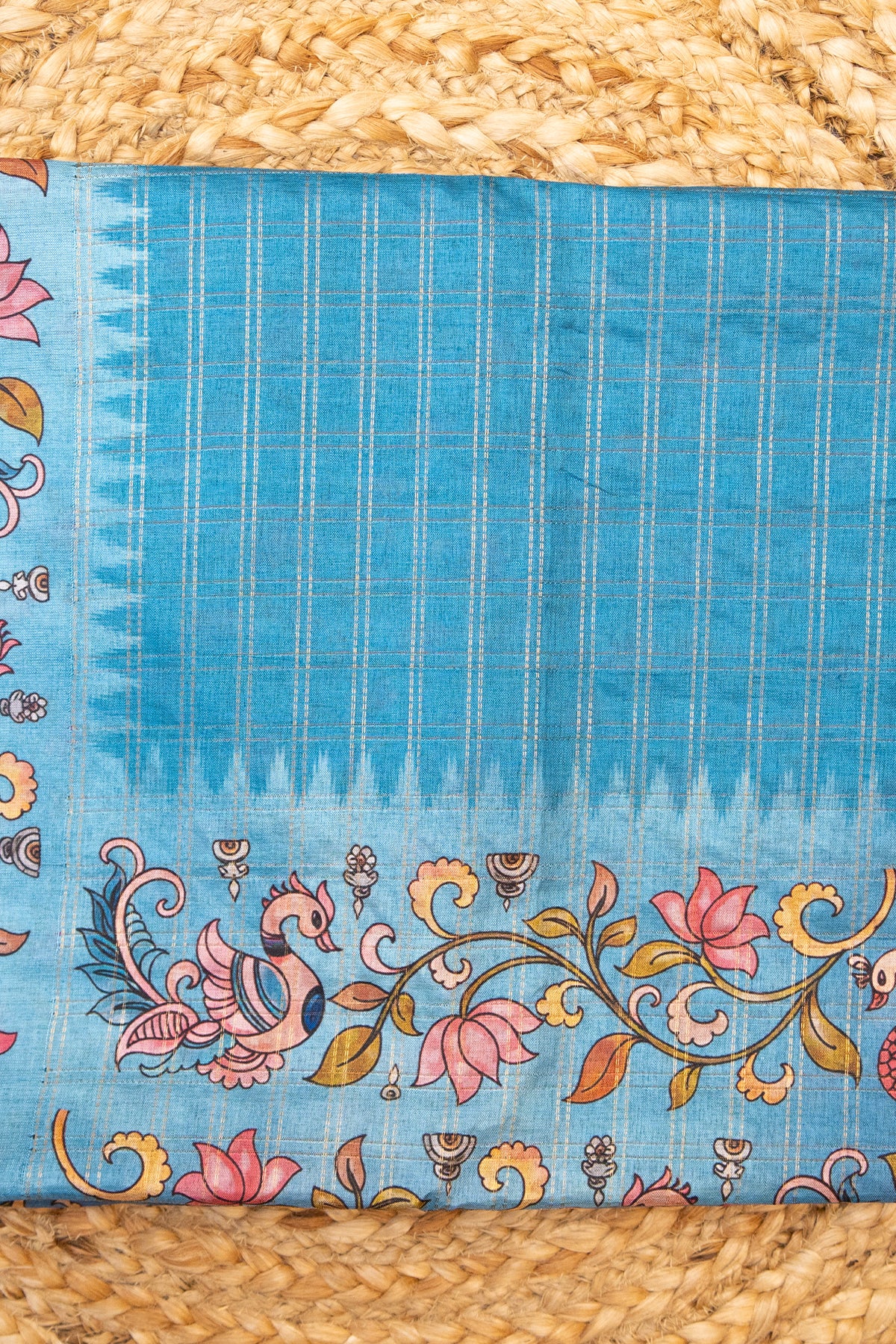 Neel Kamal Matka Tussar Saree