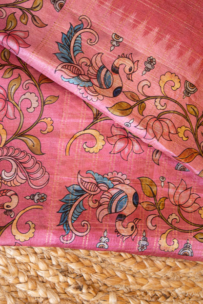 Gulnaar Matka Tussar Saree