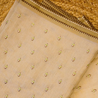 Mul Chanderi Saree– Earth Blossom SS047