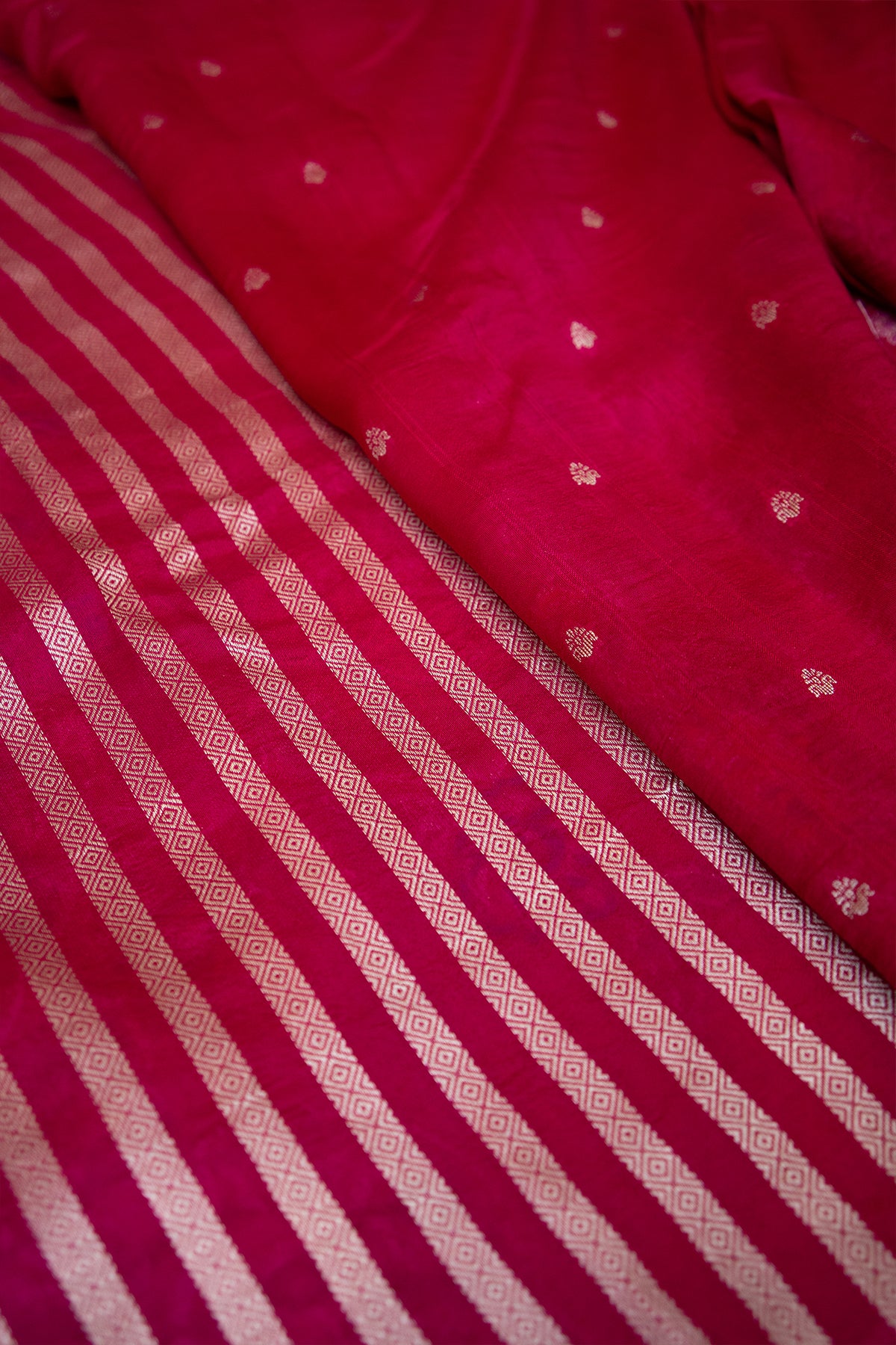 Rani Mayur Khaddi Silk Saree