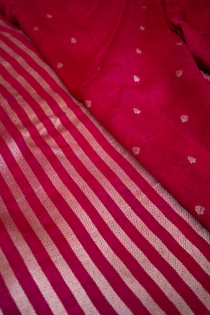 Rani Mayur Khaddi Silk Saree