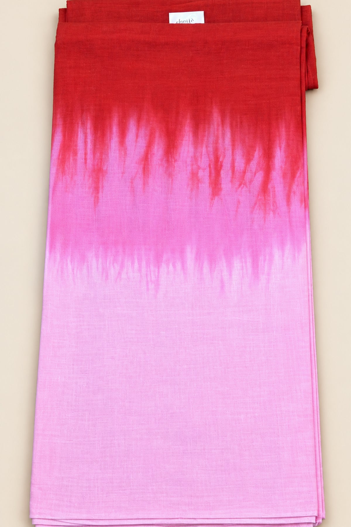 Rose & Ember Pure Cotton Hand Tie Dye Saree - SS086
