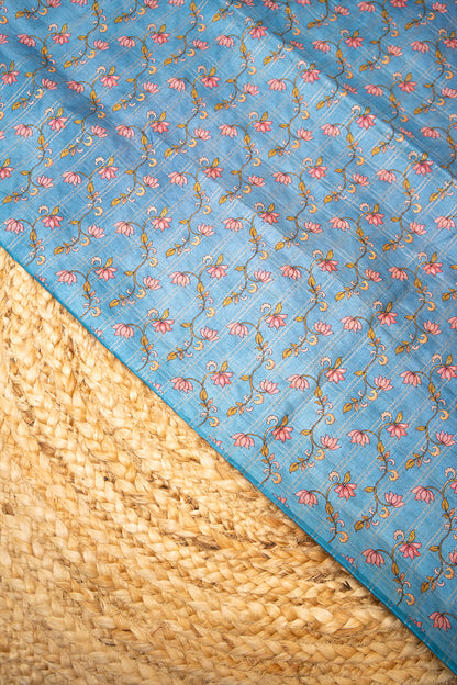 Neel Kamal Matka Tussar Saree
