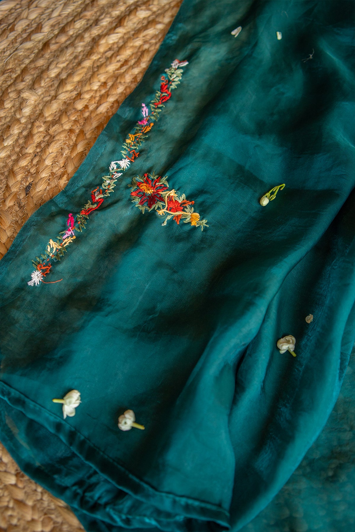 Emerald Vanya Space Silk Saree