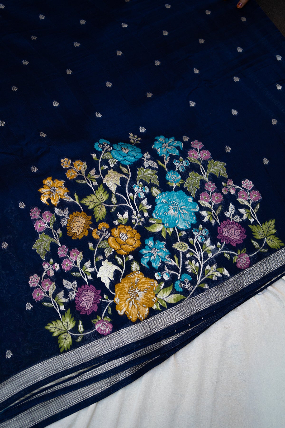 Mayur Vana Khaddi Silk Saree