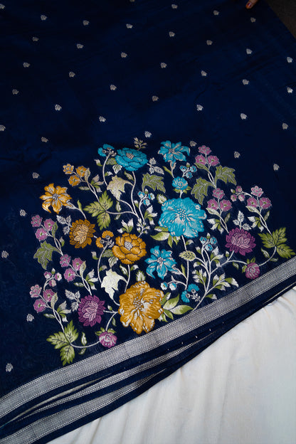 Mayur Vana Khaddi Silk Saree