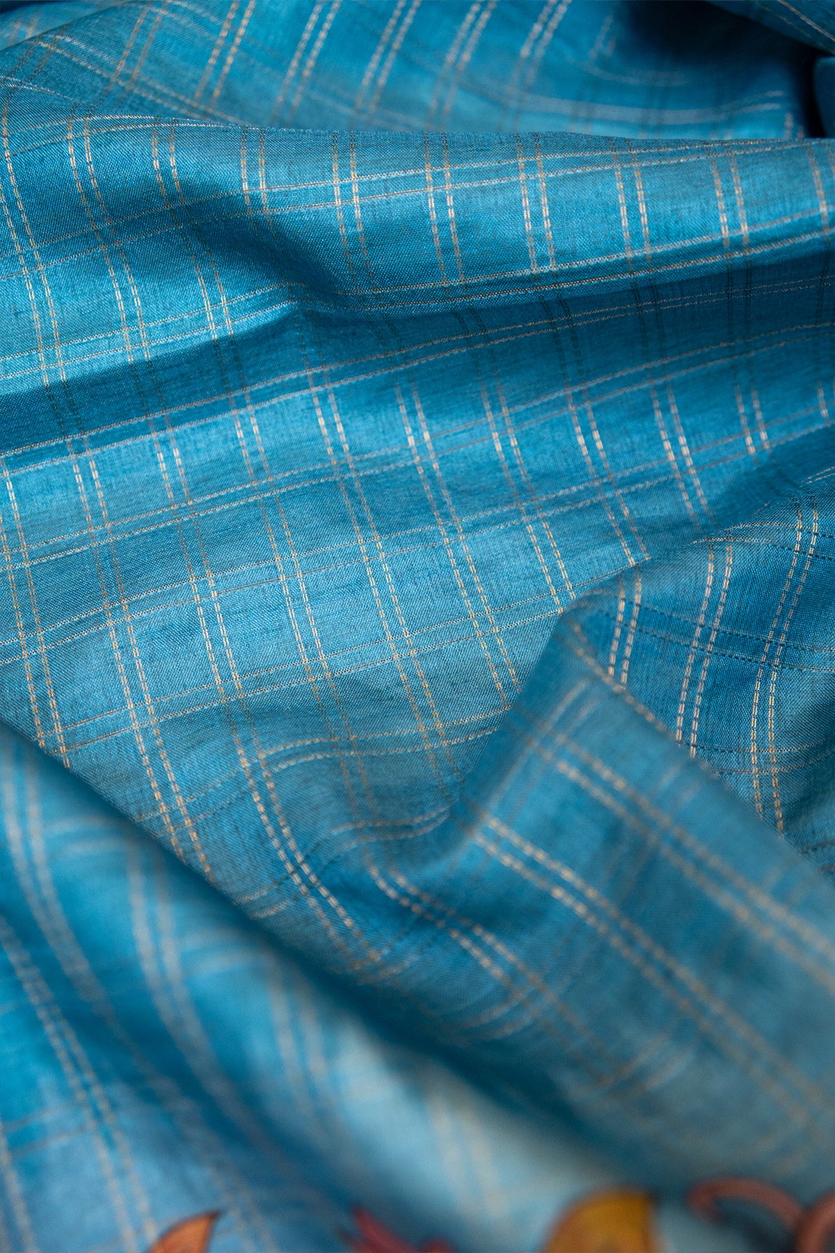 Neel Kamal Matka Tussar Saree