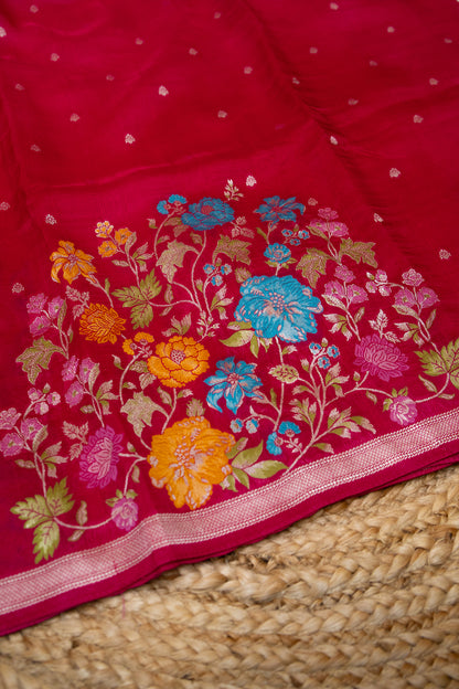 Rani Mayur Khaddi Silk Saree