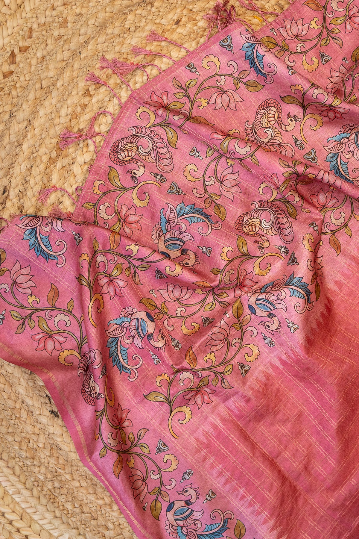 Gulnaar Matka Tussar Saree