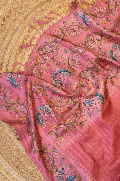 Gulnaar Matka Tussar Saree
