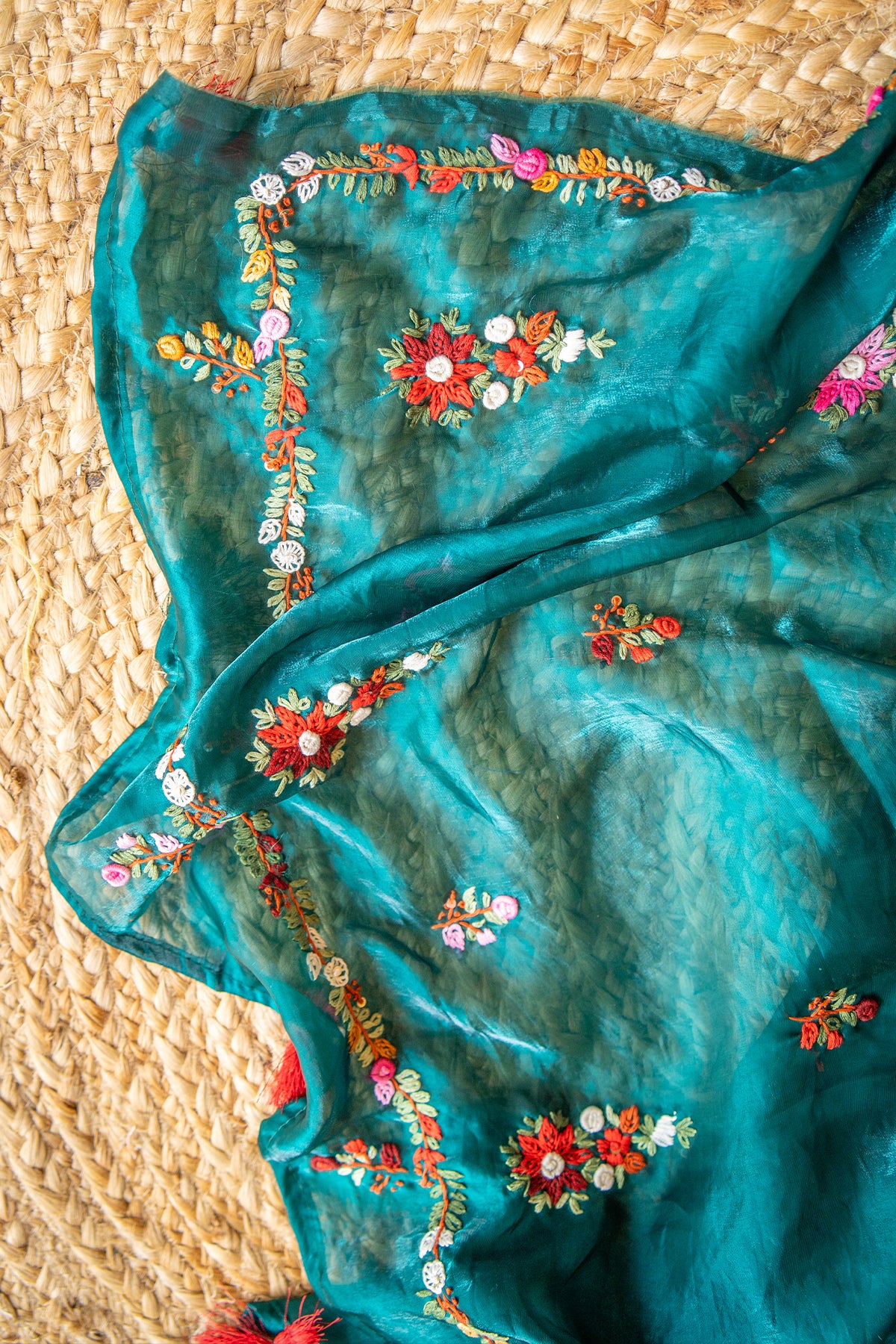 Emerald Vanya Space Silk Saree