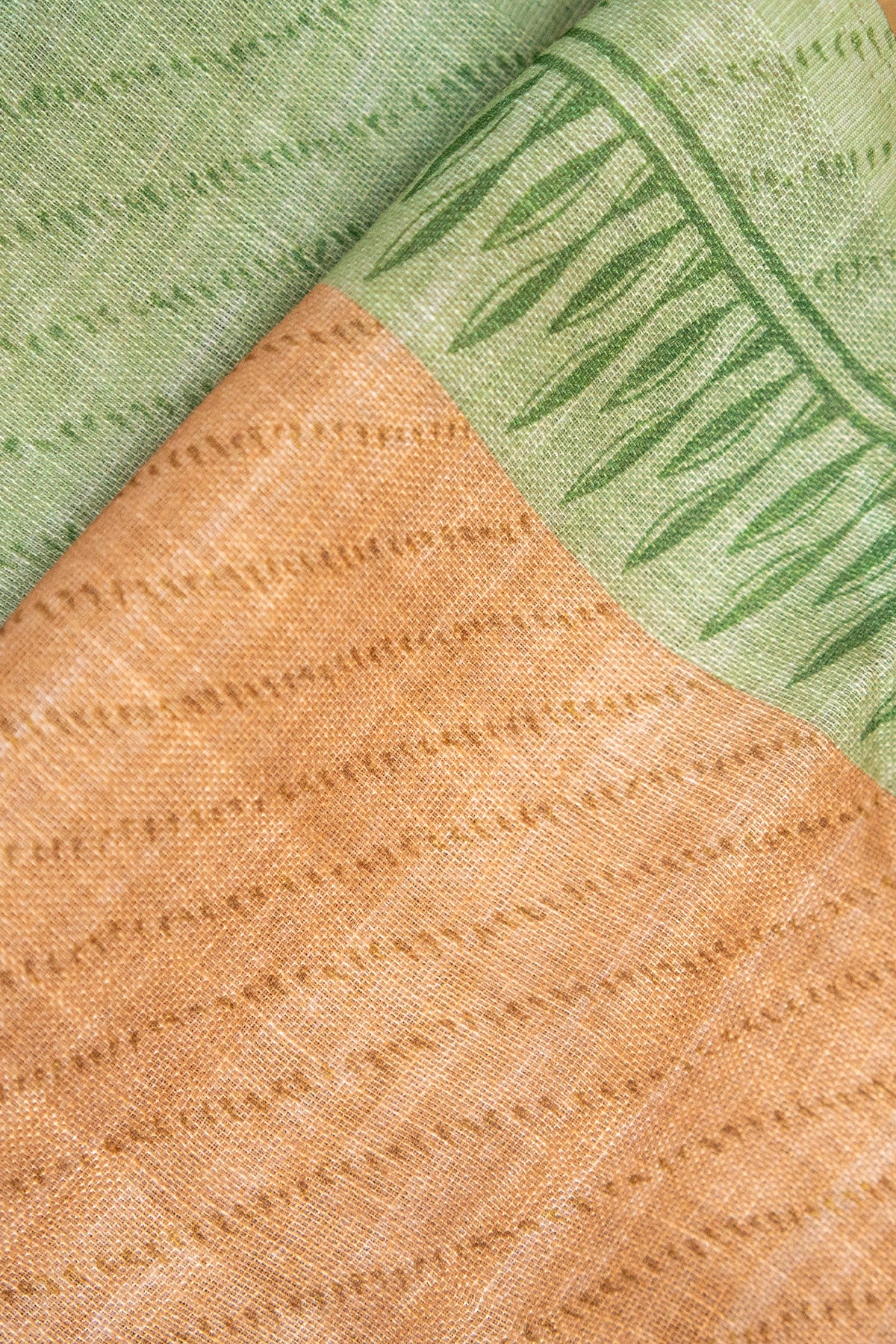 Vanya Grace Digital Print Linen Saree