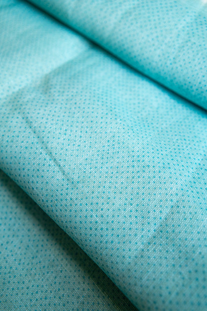 Aqua Koi Digital Print Linen Saree