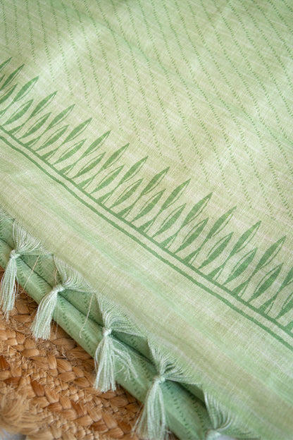 Vanya Grace Digital Print Linen Saree