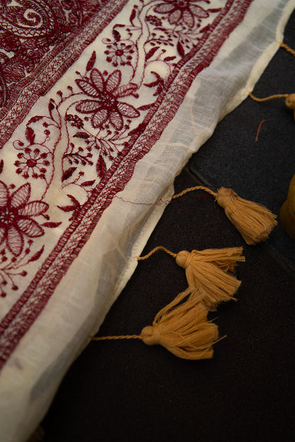 Noor Paisley Mul Cotton Saree
