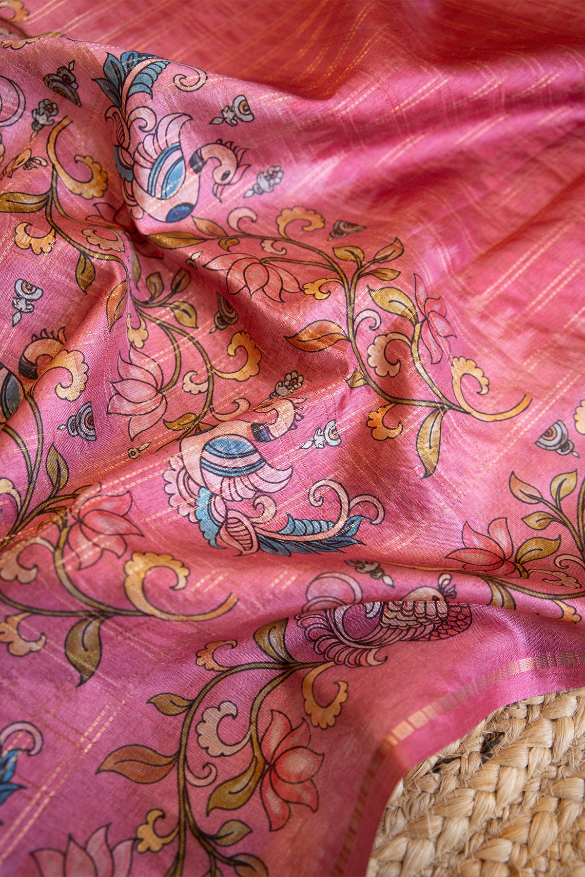 Gulnaar Matka Tussar Saree