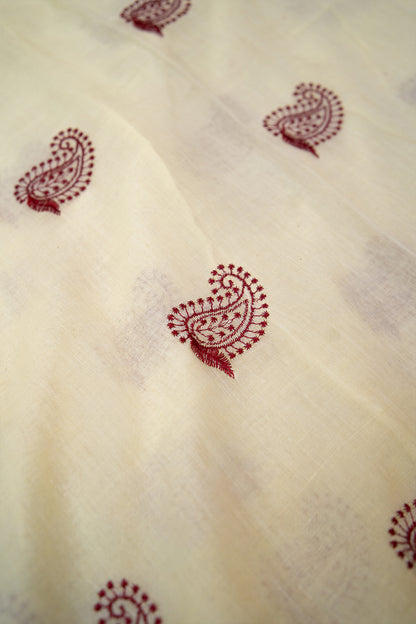 Noor Paisley Mul Cotton Saree