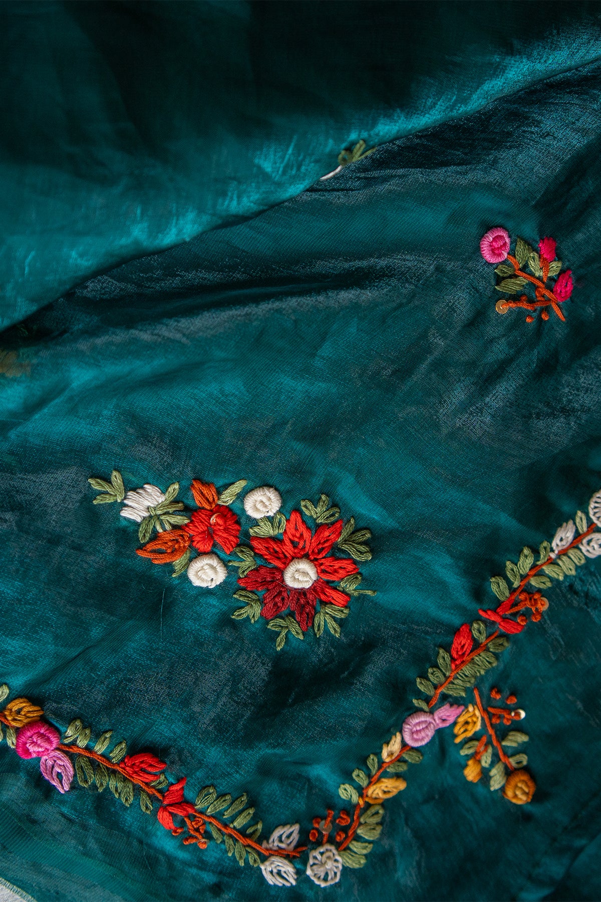 Emerald Vanya Space Silk Saree
