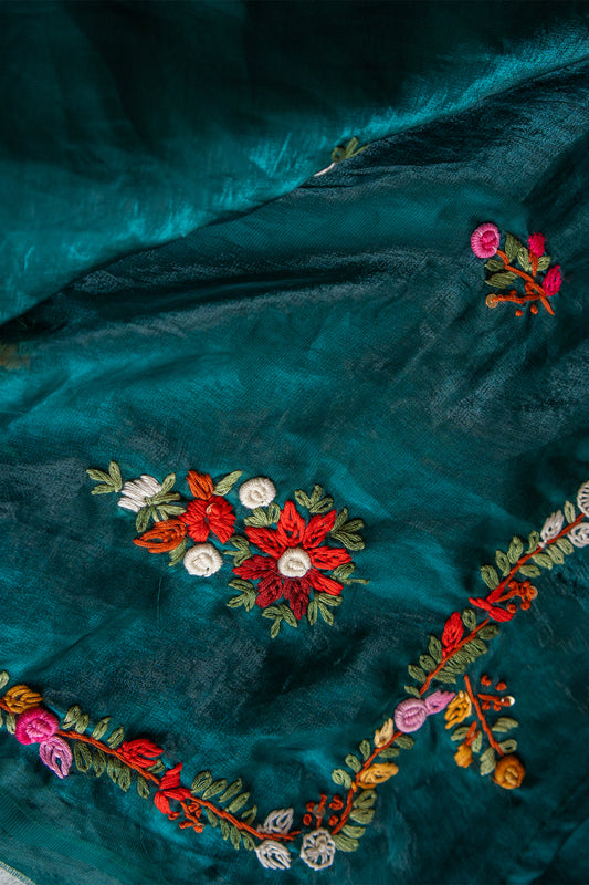 Emerald Vanya Space Silk Saree
