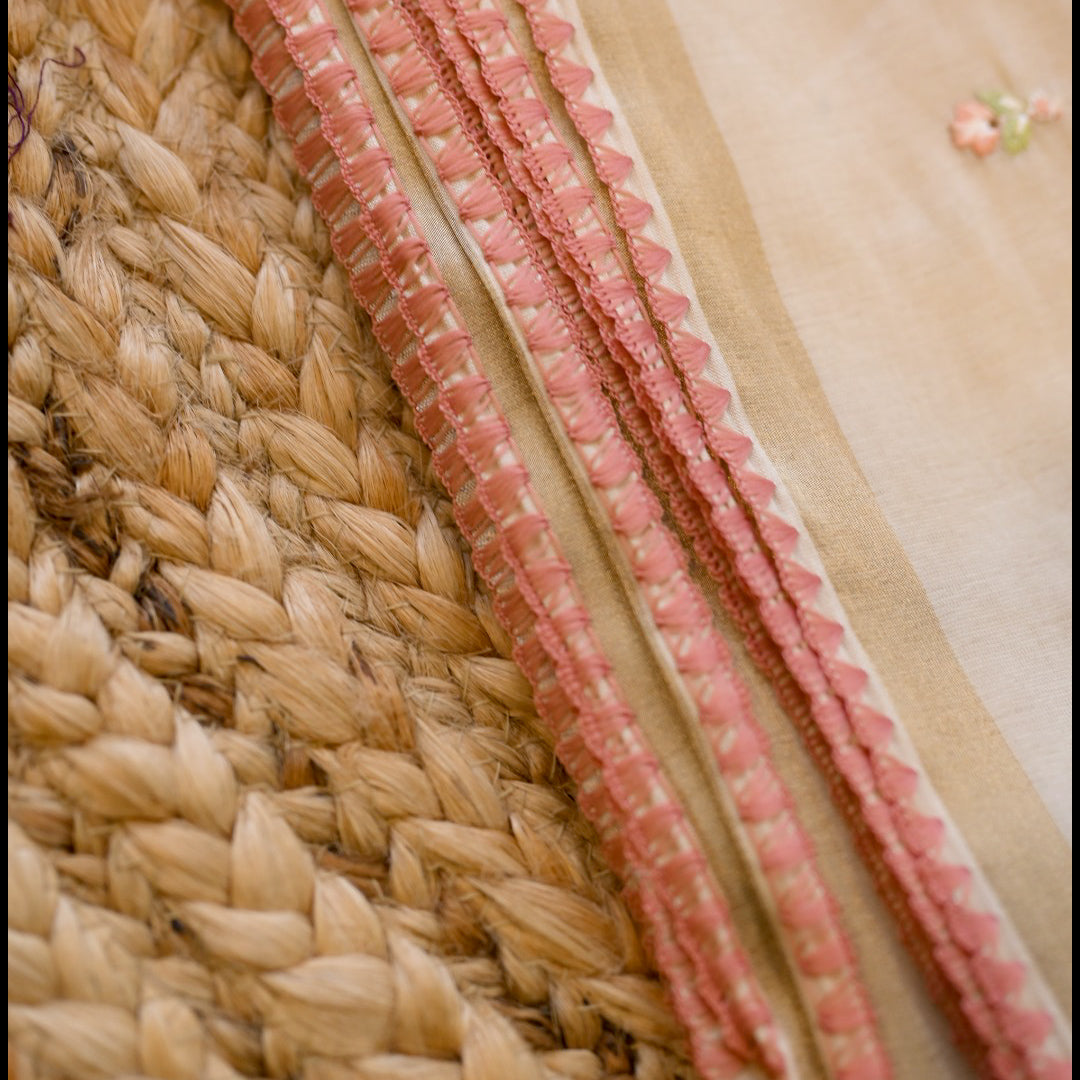Mul Chanderi Saree – Blush Bloom SS046