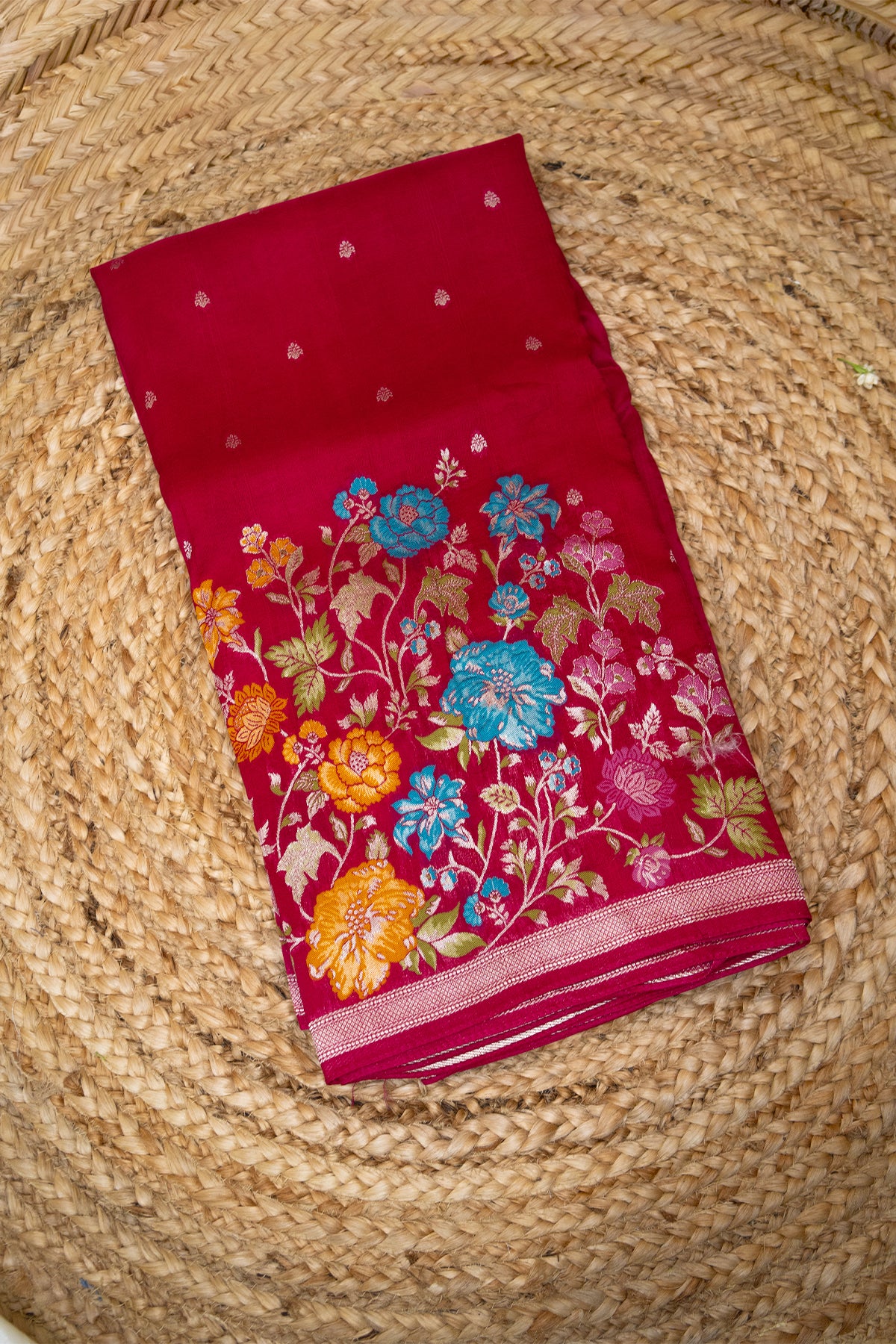 Rani Mayur Khaddi Silk Saree