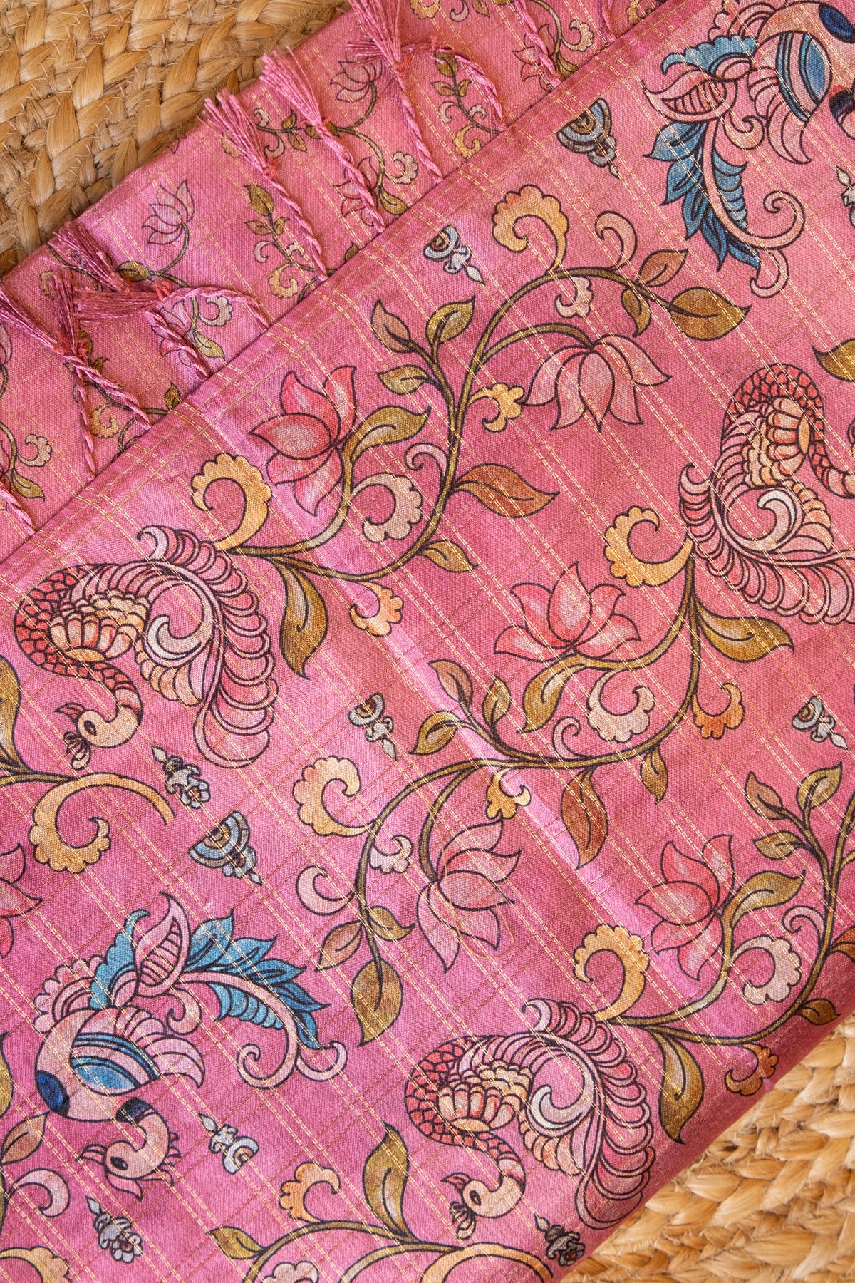 Gulnaar Matka Tussar Saree