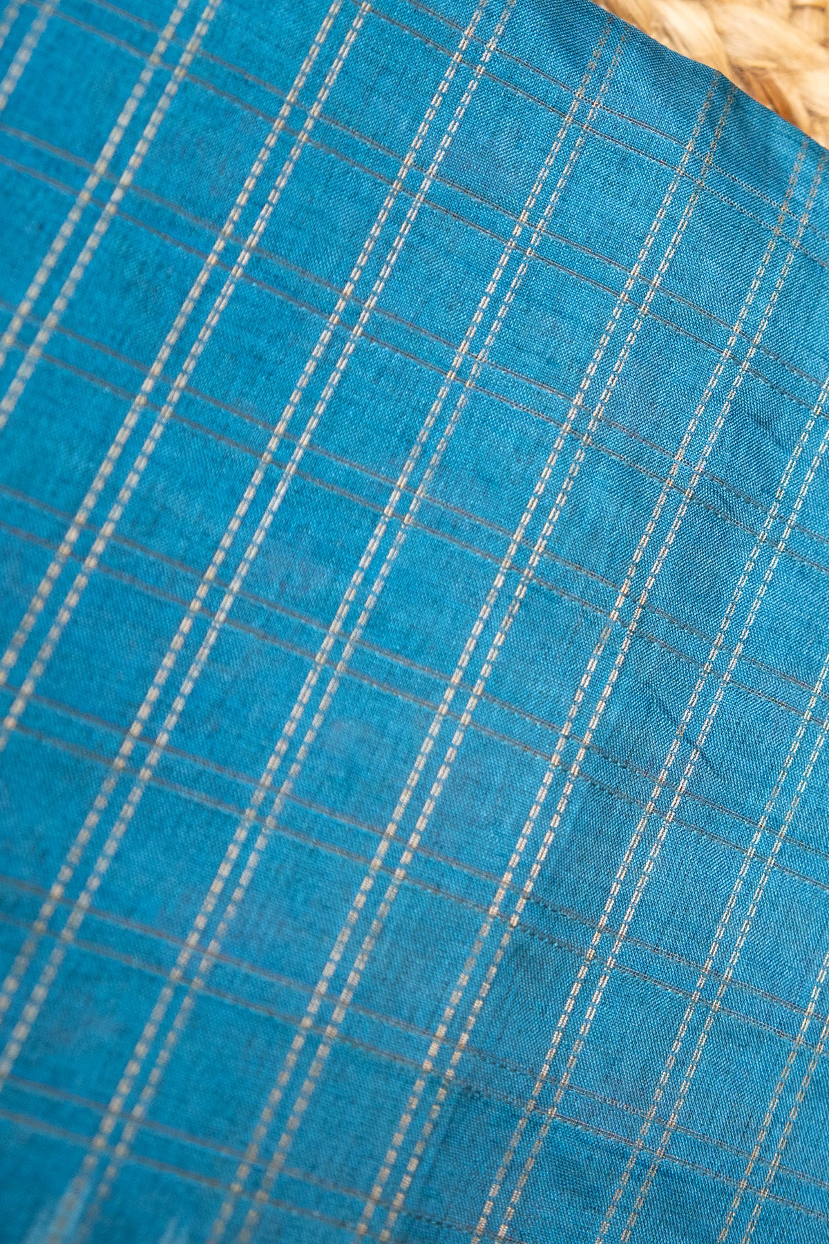 Neel Kamal Matka Tussar Saree
