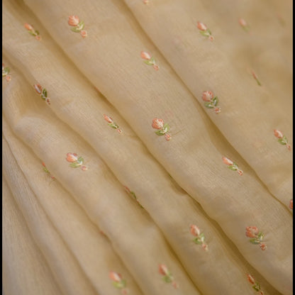 Mul Chanderi Saree – Blush Bloom SS046