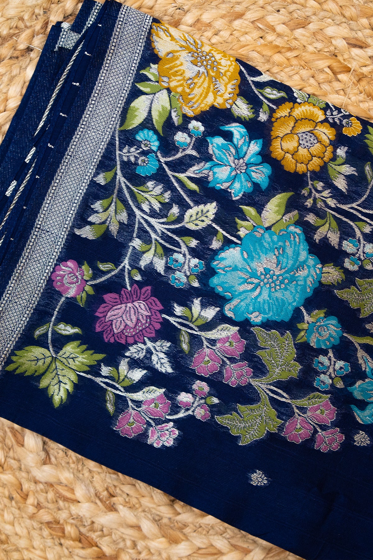 Mayur Vana Khaddi Silk Saree