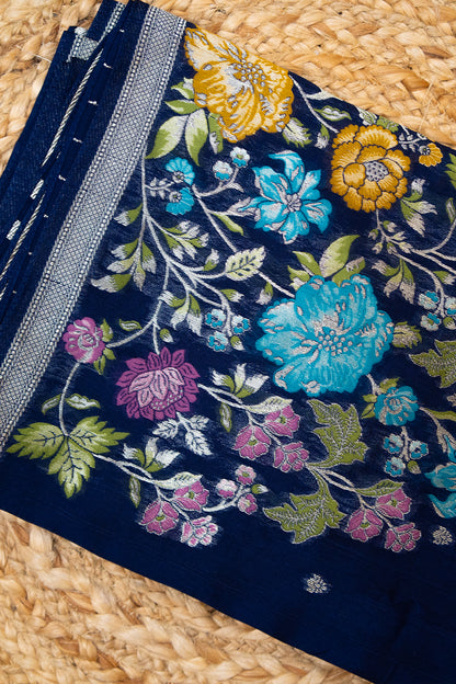 Mayur Vana Khaddi Silk Saree