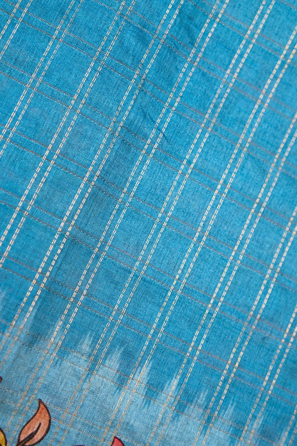 Neel Kamal Matka Tussar Saree