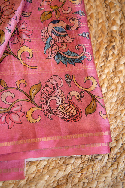 Gulnaar Matka Tussar Saree