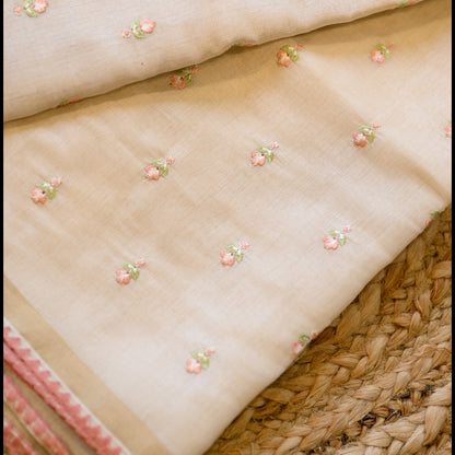 Mul Chanderi Saree – Blush Bloom SS046