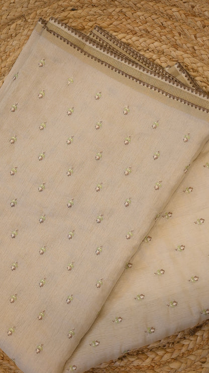 Mul Chanderi Saree– Earth Blossom SS047