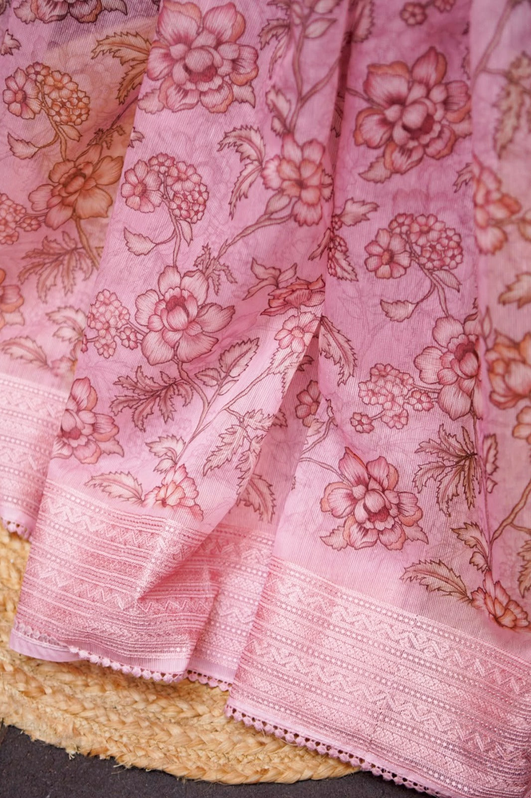 Rose Garden Digital Print Kota Saree – SS041
