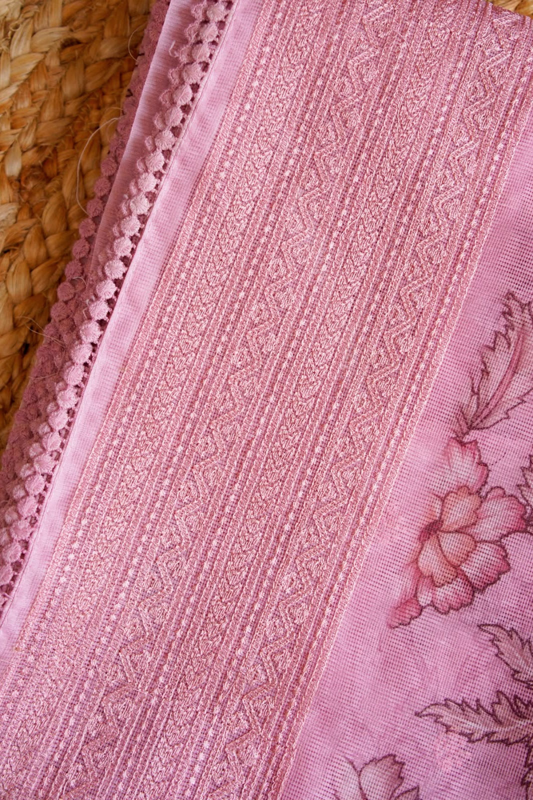 Rose Garden Digital Print Kota Saree – SS041
