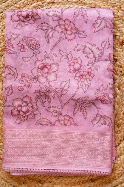 Rose Garden Digital Print Kota Saree – SS041