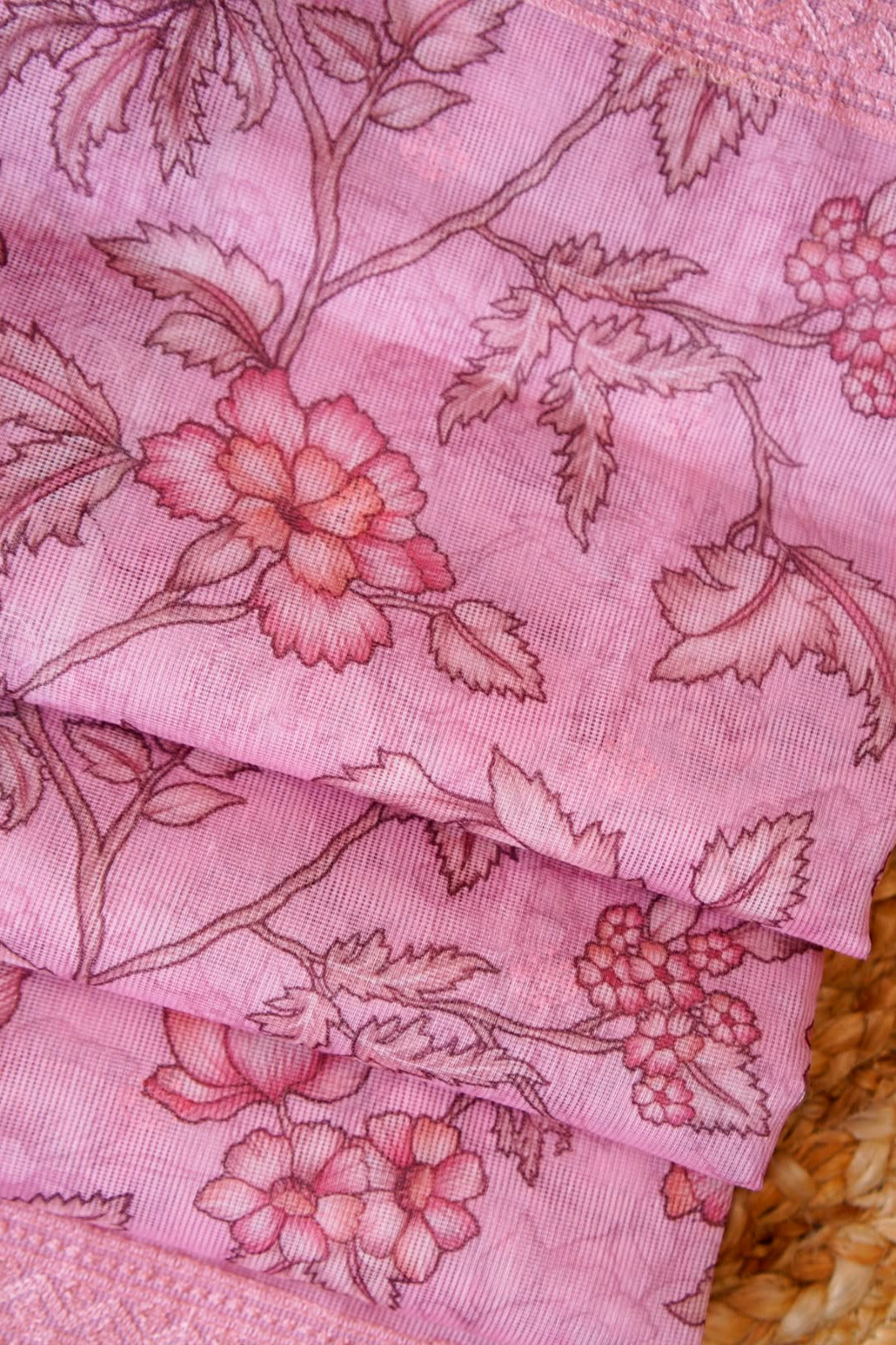 Rose Garden Digital Print Kota Saree – SS041